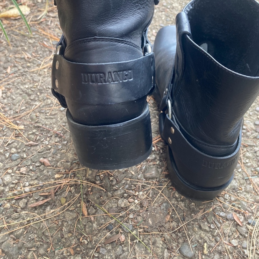 Men's Durango Black Leather Hsrness Boots DB710 Sz 9.5D 7” Shaft - Picture 5 of 11